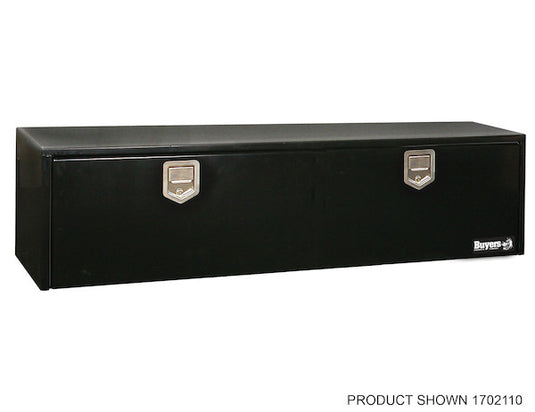 14x12x24 Inch Black Steel Underbody Truck Box With Paddle Latch - 1703150 - Buyers Products