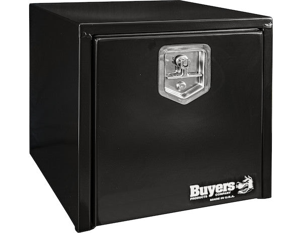 18x18x18 Inch Black Steel Underbody Truck Box - 1702295 - Buyers Products
