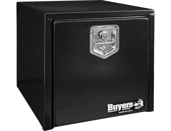 Load image into Gallery viewer, 18x18x18 Inch Black Steel Underbody Truck Box - 1702295 - Buyers Products
