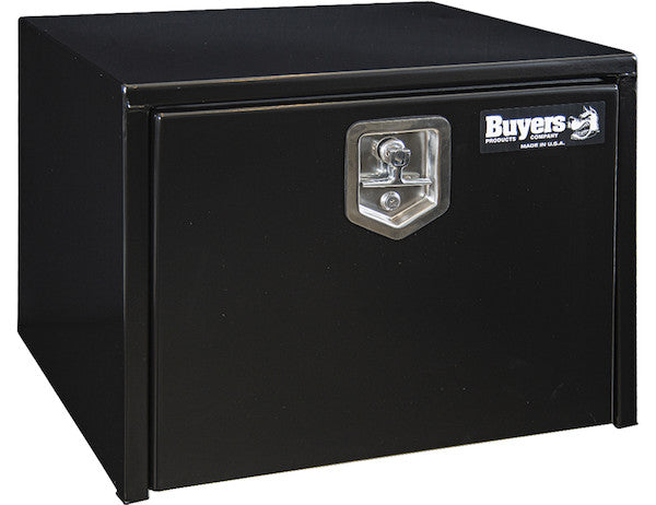 24x24x48 Inch Black Steel Underbody Truck Box - 1704310 - Buyers Products