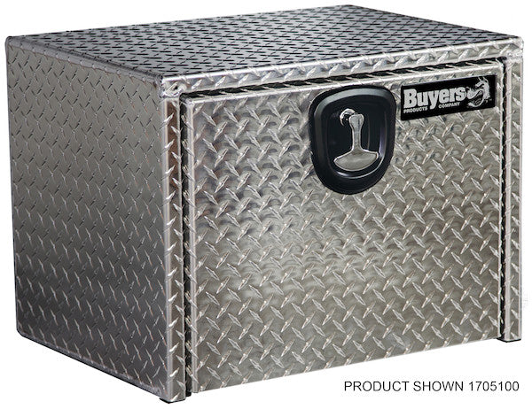 14x12x24 Inch Diamond Tread Aluminum Underbody Truck Box - 1705150 - Buyers Products