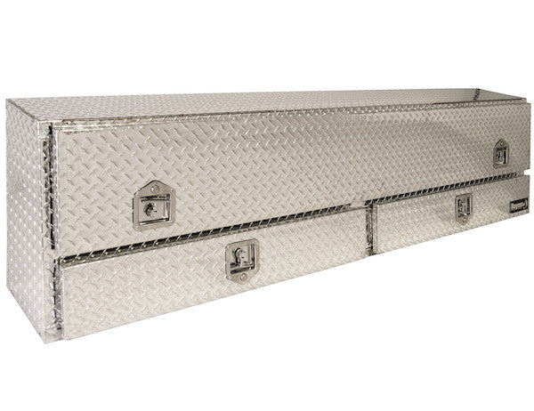 72 Inch Diamond Tread Aluminum Contractor Truck Box With Drawers - 1705641 - Buyers Products