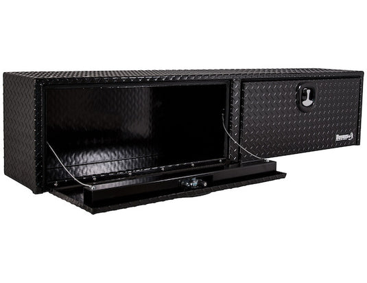 Gloss Black Diamond Tread Aluminum Topsider Truck Tool Box Series - 1721551 - Buyers Products