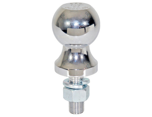 2-5/16 Inch Bulk Chrome Hitch Balls With 1-1/4 Shank x 2-1/2 Long + 2 Inch Riser - 1802175 - Buyers Products