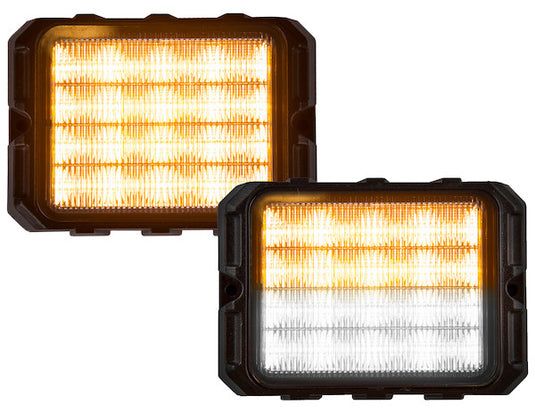 4.75 Inch Amber/Clear 16 LED Strobe Light - 8890202 - Buyers Products