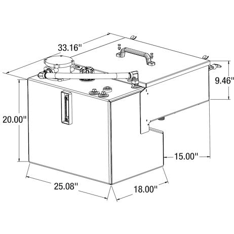 30 Central Hydraulic System - 6-Function, Air/Hydraulic Proportional, with GPS - 6383061 - Buyers Products