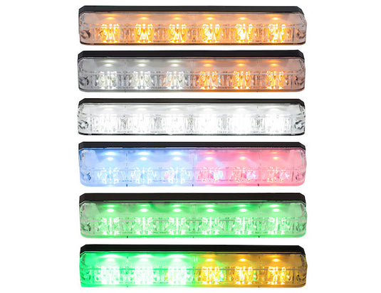 Ultra Bright Narrow Profile Green/Amber LED Strobe Light - 8892810 - Buyers Products