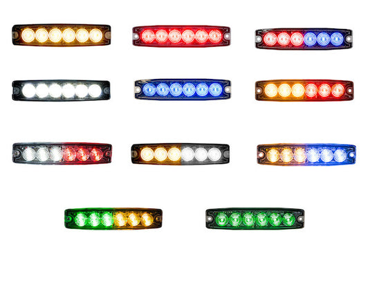 Ultra Thin 5 Inch Red/Blue LED Strobe Light - 8892205 - Buyers Products