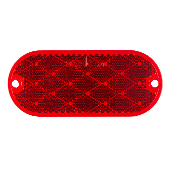 Reflector, Red , Oval Screw Mountable - 41042 - Grote