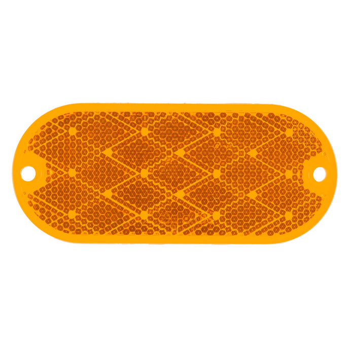 Reflector, Yellow , Oval Screw Mountable - 41043 - Grote