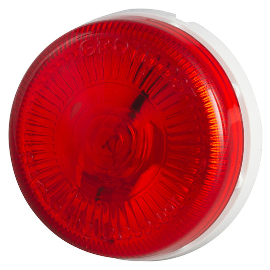 CLR/MKR Lamp, Red, Round Surface-Mount, Single Bulb - 45412 - Grote