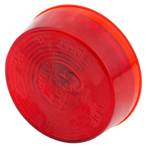 CLR/MKR Lamp,  2" Diameter, Red,  Sealed  W/Optic Lens - 45822 - Grote