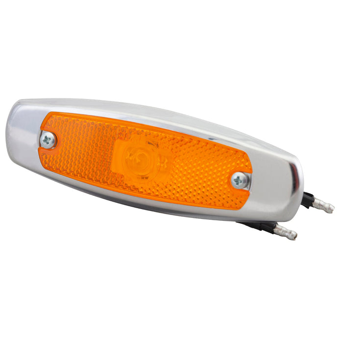 CLR/MKR Lamp, Yellow, Supernova® LED Low-Profile W/ Bezel - 47253 - Grote