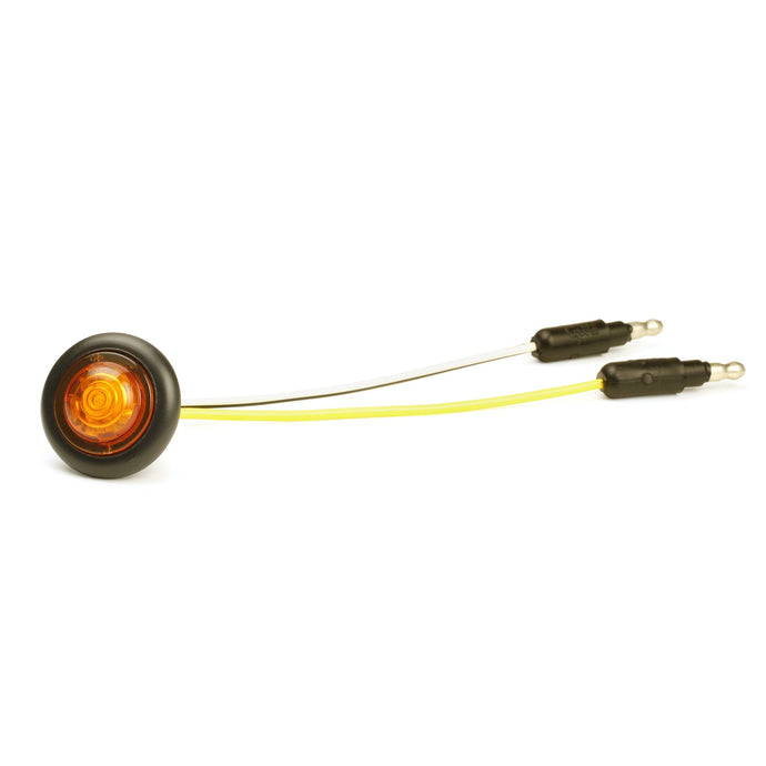 CLR/MKR, Yellow, LED, Round, Micronova®, Pc, Multi-Volt, W/Grommet - 49263 - Grote