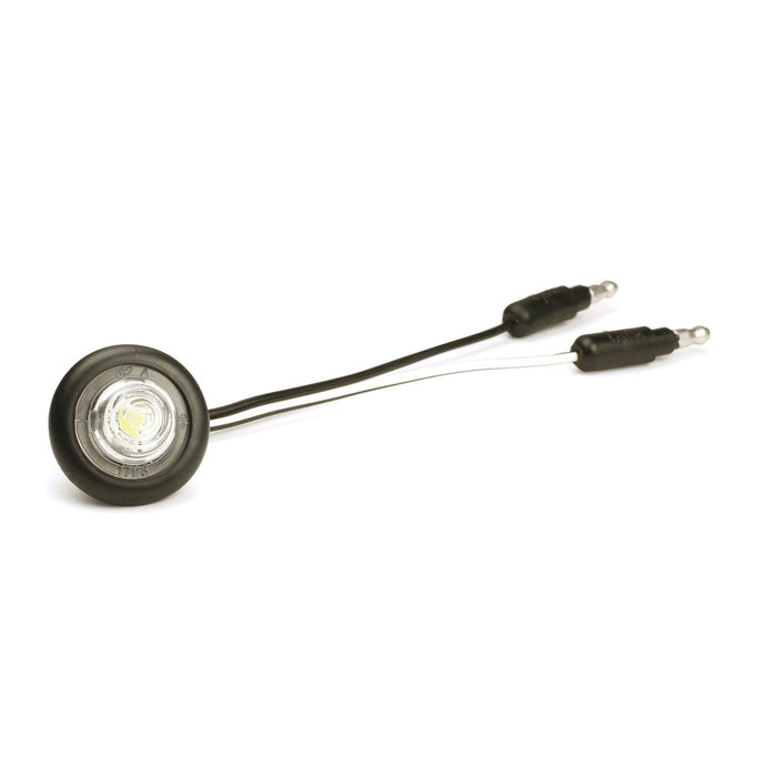CLR/MKR, White, LED, Round, Micronova®, Pc, Multi-Volt, W/Grommet, ECE Rated - 49281 - Grote