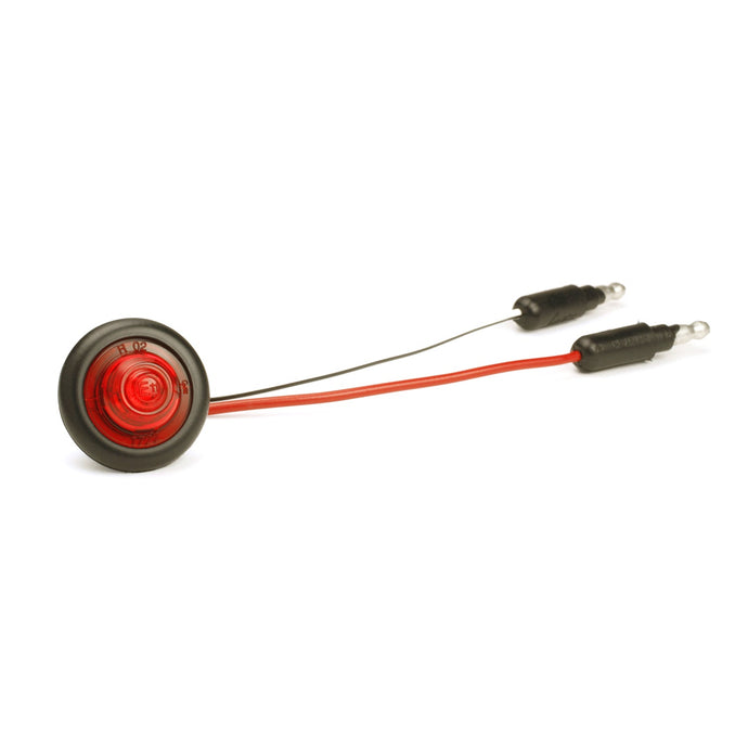 CLR/MKR, Red, LED, Round, Micronova®, Pc, Multi-Volt, W/Grommet, ECE Rated - 49282 - Grote