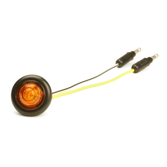 CLR/MKR, Yellow, LED, Round, Micronova®, Pc, Multi-Volt, W/Grommet, ECE Rated - 49283 - Grote