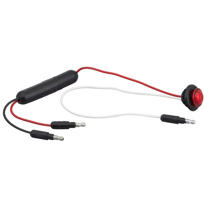 CLR/MKR Lamp, Red, Micronova® Dot LED, Dual Intensity, W/Grommet, Slim-Line - 49362 - Grote