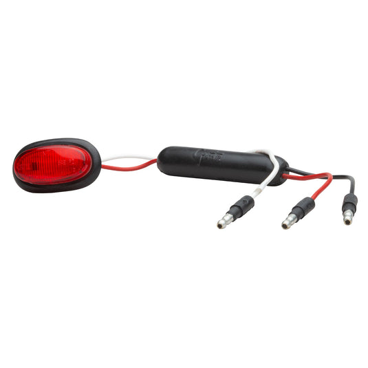CLR/MKR Lamp, Red, Micronova® LED, Dual Intensity, P2, W/Grommet, Slim Line - 49372 - Grote