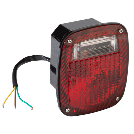 STT Lamp, Red, 3-Stud P'Bilt/Chevy®/Jeep®/Gmc® Replacement  W/Pigtail - 50972 - Grote