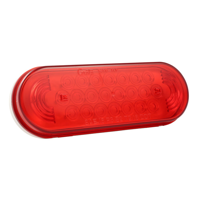STT Lamp, Red, 24 Volt, Grommet-Mount, Supernova® LED Oval Lamp - 52072 - Grote
