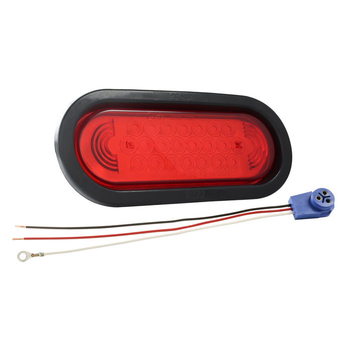 STT Lamp, Red, Supernova® LED Oval Lamp Kit (53962+92420+67005) - 53122 - Grote