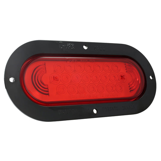 STT Lamp, Red, Supernova® LED W/Black Flange,Theft Resistant - 53622 - Grote