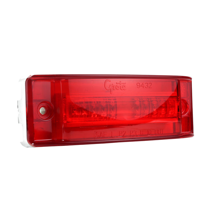 Stop/Turn -Marker, Red, Supernova® LED, Turtleback® Ii Hmsl - 54002 - Grote
