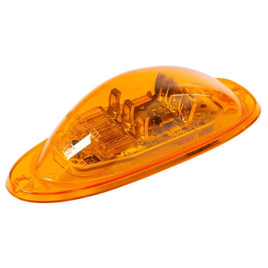 STT Lamp, Yellow, LED, Side Turn Lamp, Oval, Surface Mount, Amp Connector - 54233 - Grote