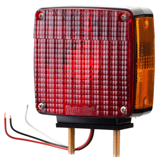 STT Lamp, Red, 2-Stud Lamp W/Pigtail, Rh - 55410 - Grote