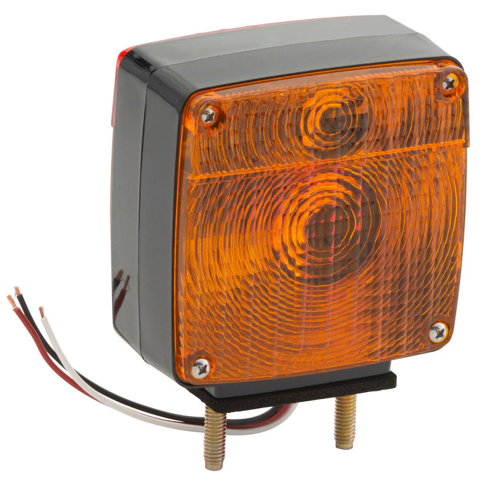 STT Lamp, Red, 2-Stud Lamp W/Pigtail, Lh - 55420 - Grote