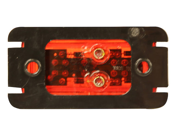 2.5 Inch Red Surface Mount Marker Light With 3 LED - 5622104 - Buyers Products