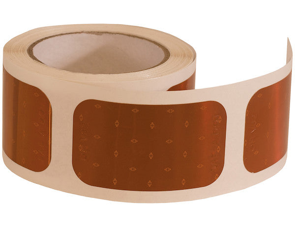 3.5 Inch Amber Rectangular DOT Stick-On Reflectors - 500 Per Roll - 5623521 - Buyers Products