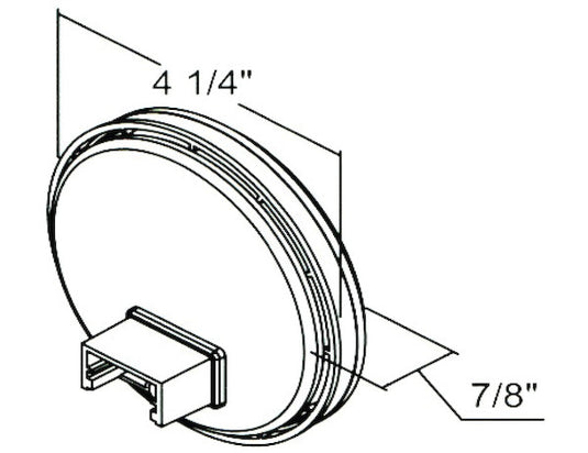 4 Inch Amber Round Recessed Strobe - SL40AR - Buyers Products