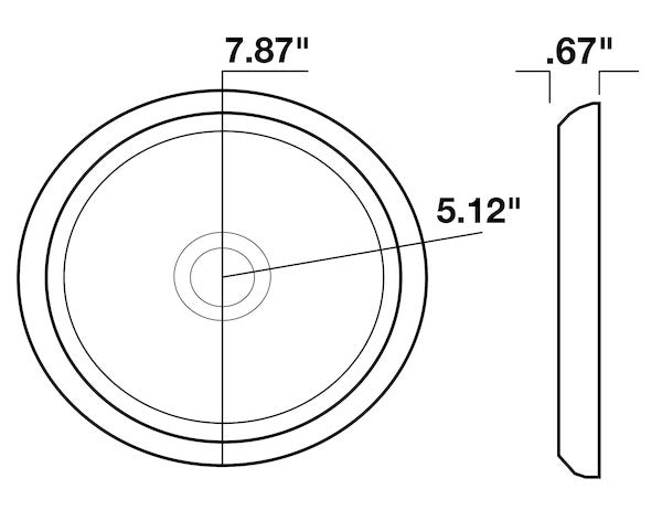 5 Inch Round LED Interior Dome Light with Motion Sensor - 5625338 - Buyers Products