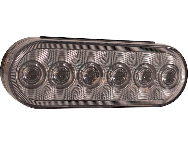 Bulk 6 Inch Clear Oval Backup Light With 6 LEDs - 5626356 - Buyers Products