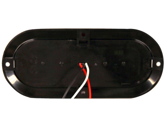 6 Inch Red Oval Stop/Turn/Tail Surface Mount Light Kit with 10 LEDs (PL-3 Connection, Includes Grommet and Plug) - 5626552 - Buyers Products