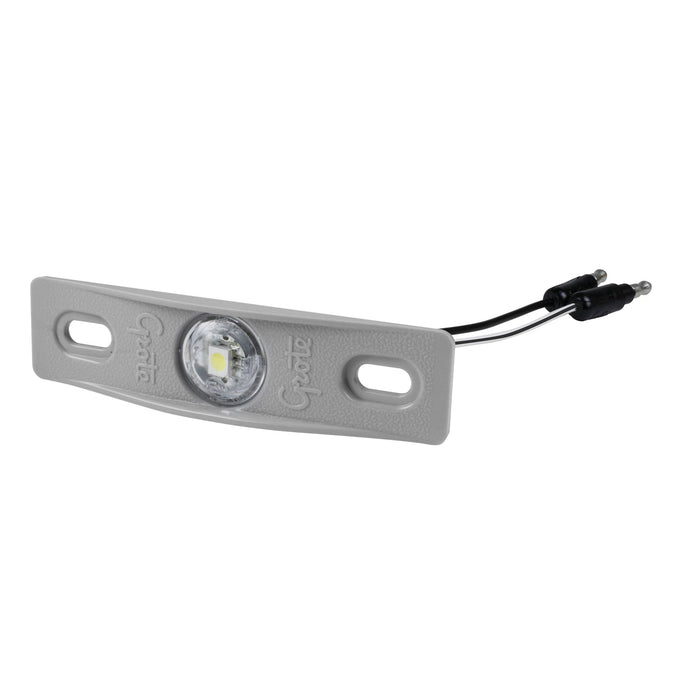 License Lamp, Clear, Micronova® LED Dot Lamp W/Gray Mounting Plate - 60661 - Grote
