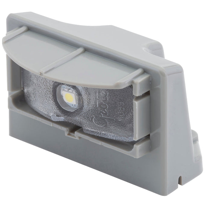 License Lamp, Clear, Micronova® LED W/Gray Bracket (43960) - 60681 - Grote