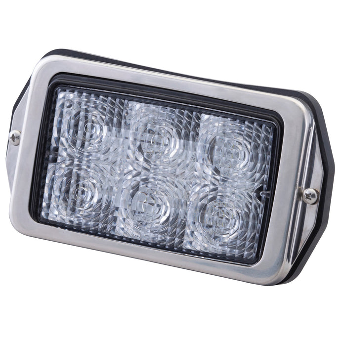 Forward Lighting, Clear, 3 X 5, Surface Mount, Docking Lamp, S/S - 63610 - Grote