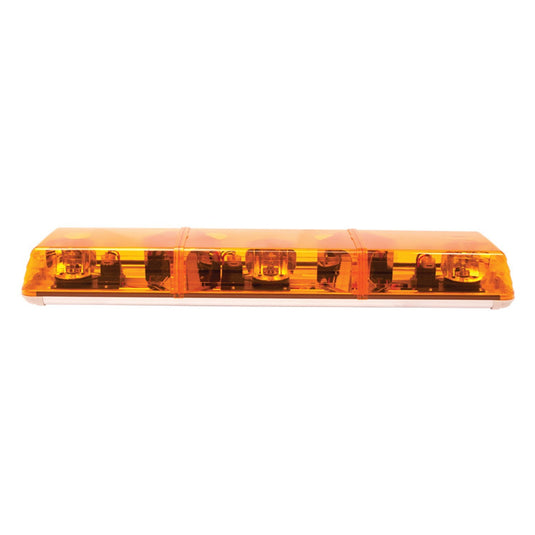 Lightbar: Evolution 48", amber/clear/amber, 4 rotators, 2 diamond mirrors, 2 rear worklamps, 12VDC - 6483010 - Ecco