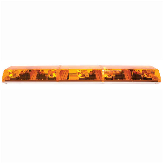 Lightbar: Evolution 48", amber, 5 rotators, 2 diamond and 2 "V" mirrors, 12VDC - 6483003 - Ecco