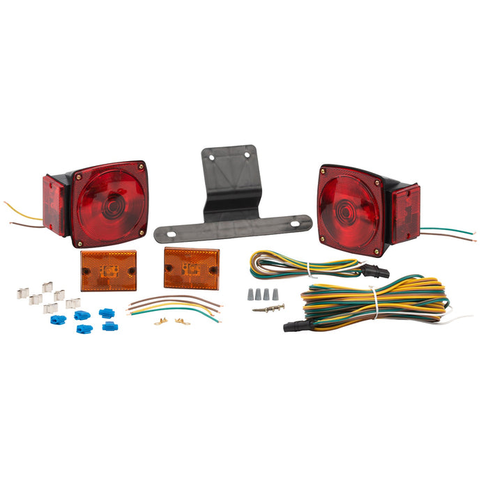 CLR/MKR Trailer Lamp Kit, Red, Under 80