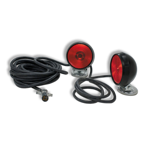 Small Trailer Lighting, Red, Magnetic Towing Lamp Kit - 65402-4 - Grote