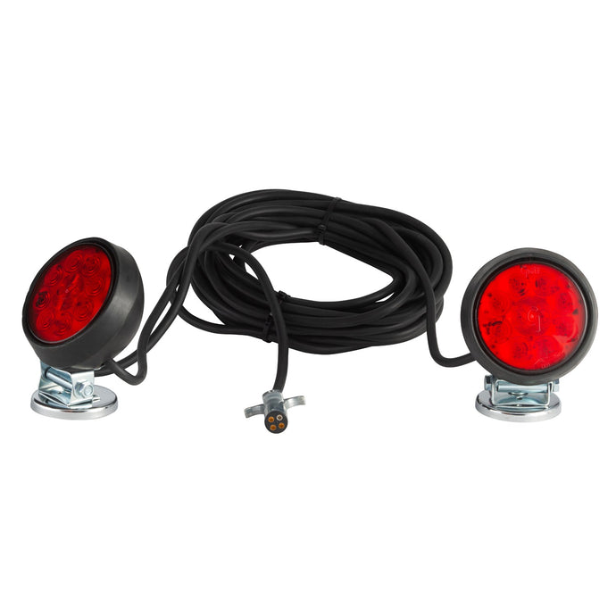 Small Trailer Lighting, Red, Supernova¬Æ LED, Magnetic Towing Kit - 65432-4 - Grote