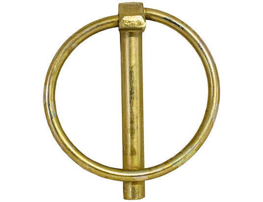 Yellow Zinc Plated Linch Pin - 3/16 Diameter x 1-3/8 Inch Long with Ring - 66003 - Buyers Products