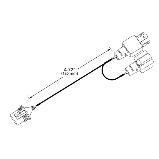 Adaptor, 9005 Male H4 M + F - 68651 - Grote