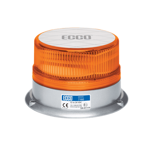 LED Beacon: Reflex, 12-24VDC, 15 flash patterns - 7160A - Ecco