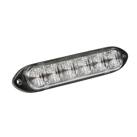 Emergency Lighting, Clear, LED 6 Diode S.A.E. Class I Surface Mount 12 To 24 V - 78141 - Grote