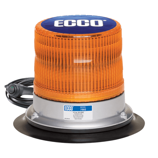 LED Beacon: Pulse, 12-24VDC, 11 flash patterns - 7960A - Ecco